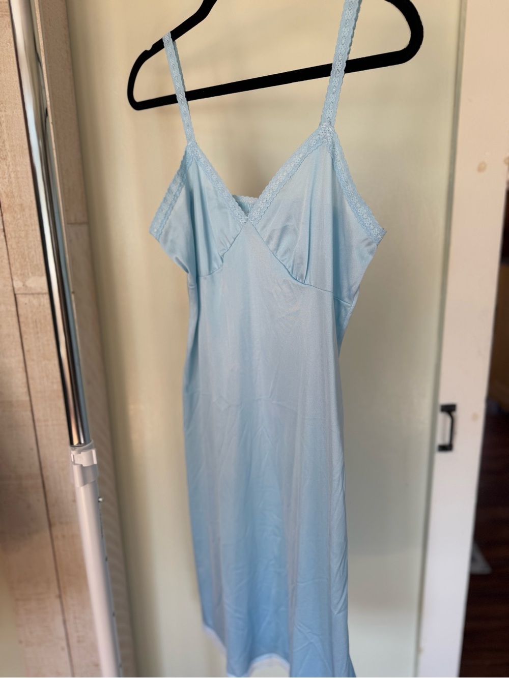 Blue classic midi slip